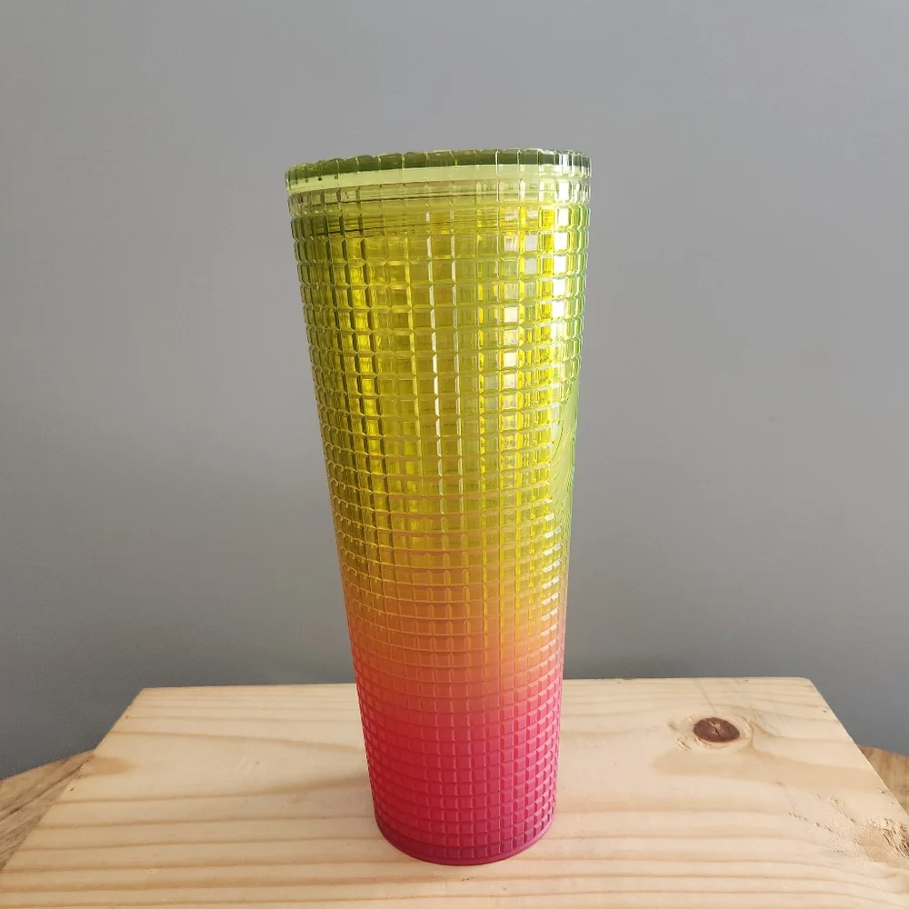 Starbucks 2022 Pink and Yellow Gradient Tumbler